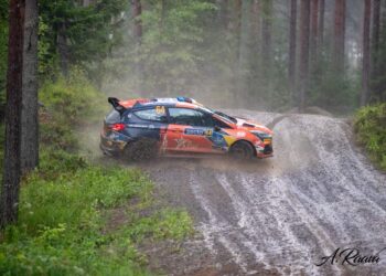 Romet Jürgenson ja Siim Oja Soome rallil 2024, Foto: Andres Raava