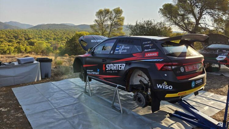 Robert Virvese auto Kreeka rallil, Foto: Erakogu