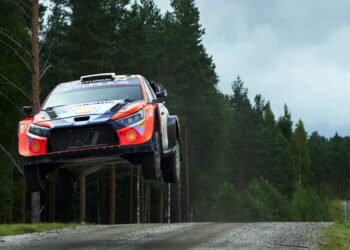 Ott Tanak ja Martin Jarveoja, Soome ralli 2024, Foto: Vincent Thuillier / Hyundai Motorsport GmbH