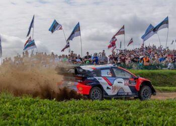 Esapekka Lappi, Janne Ferm, Läti rallil, Foto: Dufour Fabien / Hyundai Motorsport GmbH