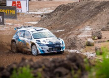 Priit Koik ja Kristo Tamm Cesise rallil, Foto: Marleen Maask / Ralli.ee