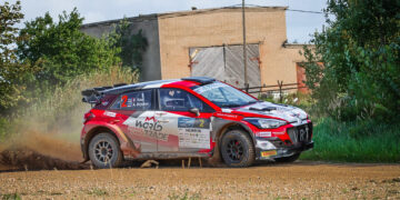 Egon Kaur ja Allan Birjukov Paide rallil 2024, Foto: Marleen Maask