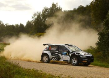 Karl Peder Nordstrand ja Jørn Listerud Paide rallil 2024, Foto: Ray Põder