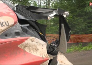 Sami Pajari auto tagaosa peale katset