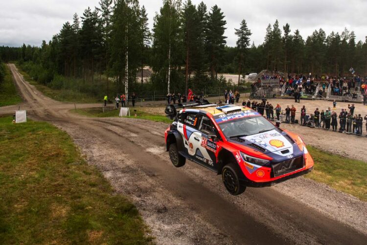 Ott Tänak ja Martin Järveoja Soome MM-ralli 2024, Foto: Jaanus Ree / Red Bull Content Pool