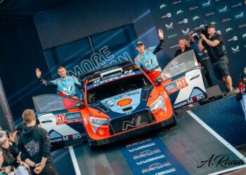 Ott Tänak ja Martin Järveoja Soome MM-rallil. Foto: Andres Raava