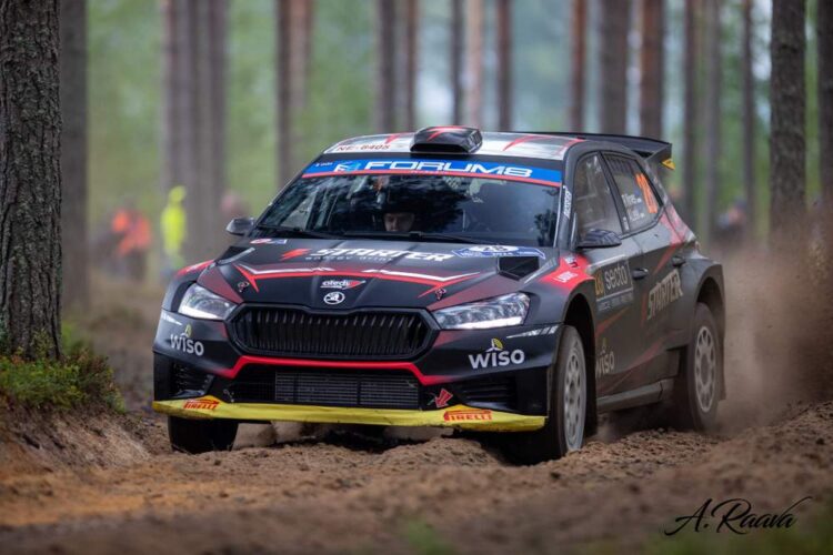 Robert Virves ja Aleks Lesk Soome rallil 2024, Foto: Andres Raava