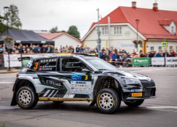Karl Peder Nordstrand ja Jørn Listerud Paide rallil, Foto: Pille Russi