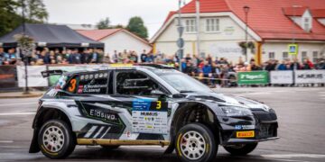 Karl Peder Nordstrand ja Jørn Listerud Paide rallil, Foto: Pille Russi