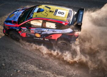 Ott Tanak ja Martin Jarveoja Kreeka rallil 2022, Foto: Romain Thuillier/Hyundai Motorsport GmbH