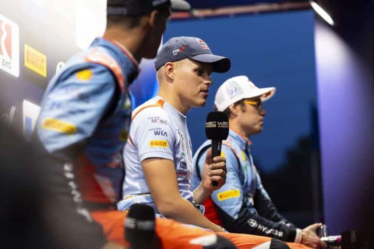 Ott Tanak, Thierry Neuville ja Dani Sordo, Foto: Austral / Hyundai Motorsport GmbH
