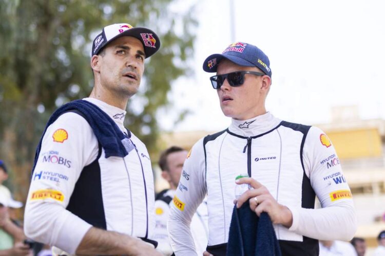 Dani Sordo ja Ott Tanak Kreeka rallil 2024, Foto: Austral / Hyundai Motorsport GmbH