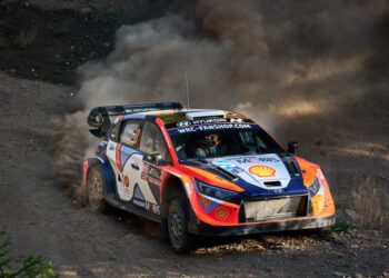 Ott Tanak ja Martin Jarveoja, Kreeka ralli 2024, Foto: Romain Thuillier /Hyundai Motorsport GmbH