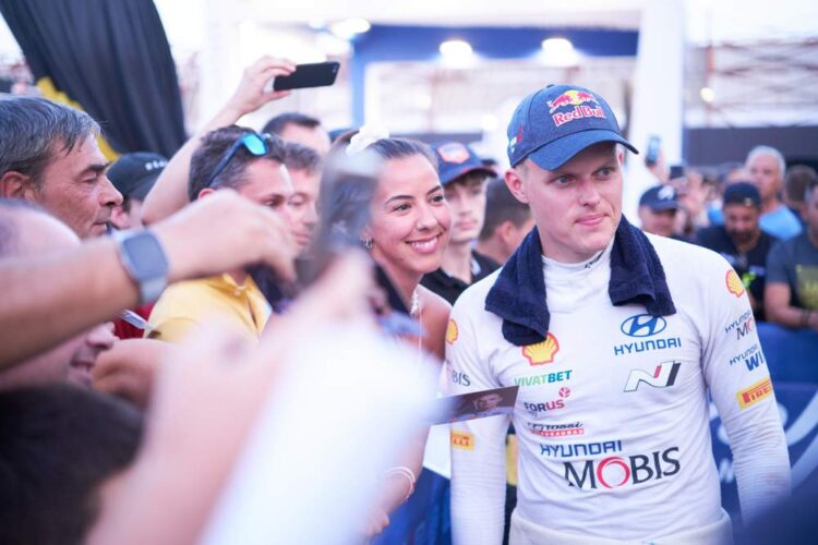 Ott Tanak, Kreeka rallil 2024, Foto: Romain Thuillier / Hyundai Motorsport GmbH