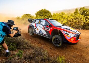 Ott Tänak ja Martin Järveoja Kreeka ralli 2024, Foto: Jaanus Ree / Red Bull Content Pool