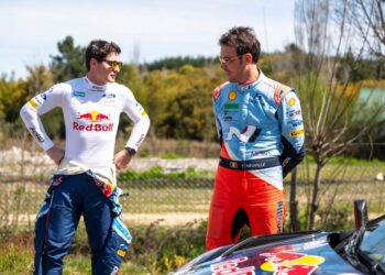 Adrien Fourmaux ja Thierry Neuville Tšiili rallil 2024, Foto: Jaanus Ree / Red Bull Content Pool
