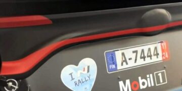 Matin Järveojja poolt kleebitud Hyundai kleeps Evans autol