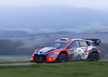 Ott Tanak ja Martin Järveoja Kesk-Euroopa MM-rallil, Foto: Austral / Hyundai Motorsport GmbH