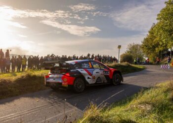 Ott Tanak ja Martin Jarveoja, Kesk-Euroopa MM-ralli 2024, Foto: Dufour Fabien / Hyundai Motorsport GmbH