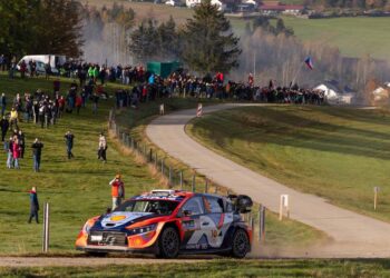 Ott Tanak, Martin Jarveoja Kesk-Euroopa rallil, Foto:: Dufour Fabien / Hyundai Motorsport GmbH