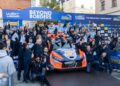 Ott Tänak ja Martin Järveoja Kesk-Euroopa MM-ralli võitu tähistamas, Foto: Austral / Hyundai Motorsport GmbH