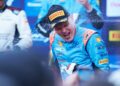 Ott Tänak ja Martin Järveoja Kesk-Euroopa MM-ralli võitu tähistamas, Foto: Austral / Hyundai Motorsport GmbH