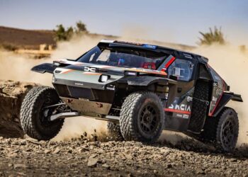 Nasser Al-Attiyah ja Edouard Boulanger, Dacia Sandriders Team, Rally Du Maroc 2024, Foto: Kin Marcin / Red Bull Content Pool