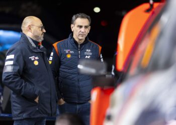 Christian Loriaux ja Cyril Abiteboul, Foto: Austral / Hyundai Motorsport GmbH