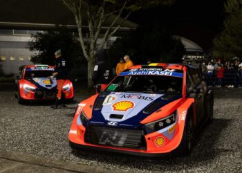 Thierry Neuville ja Martijn Wydaeghe, Jaapani rallil 2024, Foto: Dufour Fabien/ Hyundai Motorsport GmbH