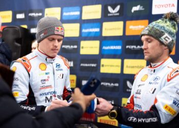 Ott Tänak ja Martin Jarveoja, Foto: Dufour Fabien / Hyundai Motorsport GmbH