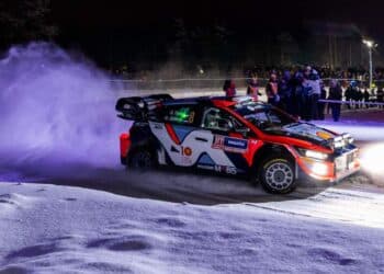 Ott Tanak ja Martin Jarveoja, Rootsi ralli 2024, Foto: Dufour Fabien / Hyundai Motorsport GmbH