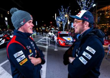 Ott Tänak ja Thierry Neuville Jaapani rallil 2024, Foto: Jaanus Ree / Red Bull Content Pool