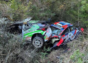 PILTUUDIS: Heikki Kovalainen sõitis Jaapani rallil teelt välja samas kohas kus Ott Tänak