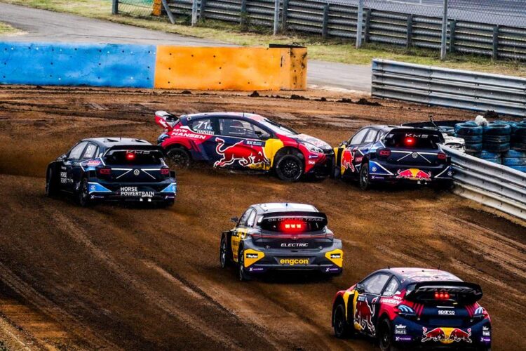 Timmy Hansen, Kevin Hansen, Ole Christian Veiby, Johan Kristoffersson ja Niclas Groenholm Türgi etapil, Foto: @World / Red Bull Content Pool