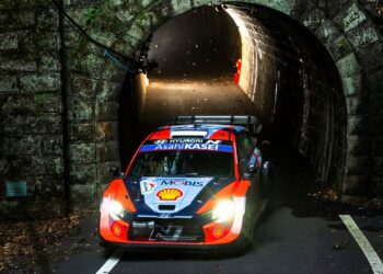 Ott Tänak ja Martin Järveoja Jaapani rallil 2024, Foto: Jaanus Ree / Red Bull Content Pool