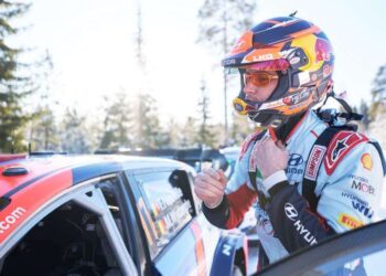 Thierry Neuville Rootsi rallil 2024, Foto: Vincent Thuillier / Hyundai Motorsport GmbH