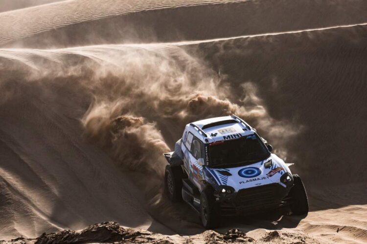 Denis Krotov ja Konstantin ZHILTSOV, Mini, X-Raid Mini JCQ, Dakar 2025, Foto: ASO/A.Vincent/DPP