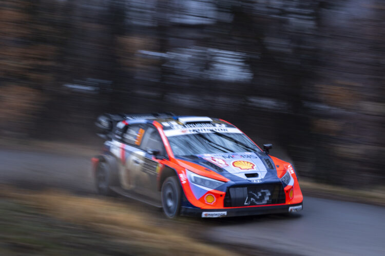 Ott Tänak ja Martin Järveoja Monte Carlo rallil 2025, Foto: Austral / Hyundai Motorsport GmbH