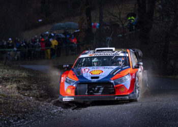 Ott Tänak ja Martin Järveoja Monte Carlo rallil 2025, Foto: Austral / Hyundai Motorsport GmbH