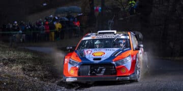 Ott Tänak ja Martin Järveoja Monte Carlo rallil 2025, Foto: Austral / Hyundai Motorsport GmbH