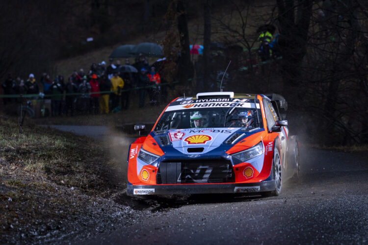 Ott Tänak ja Martin Järveoja Monte Carlo rallil 2025, Foto: Austral / Hyundai Motorsport GmbH