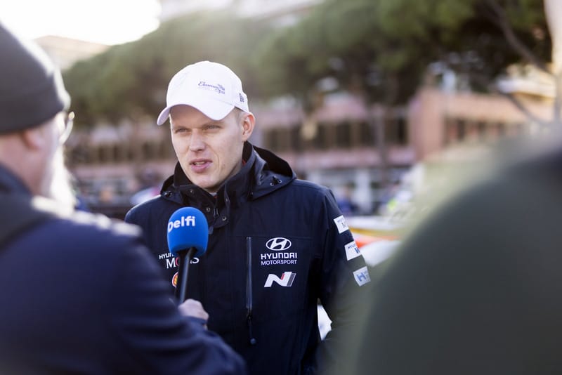 Ott Tänak Monte Carlo rallil, Foto: Austral / Hyundai Motorsport GmbH