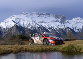 Ott Tänak ja Martin Järveoja Monte Carlo rallil 2025, Foto: Vincent Thuillier / Hyundai Motorsport GmbH