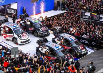 Toyota WRC meeskond 2024 aasta Tšiili rallil, Foto: Jaanus Ree / Red Bull Content Pool