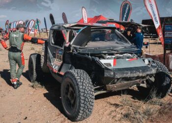 Sebastien Loebi auto kolmanda katse finisis, Foto: DakarOfficial