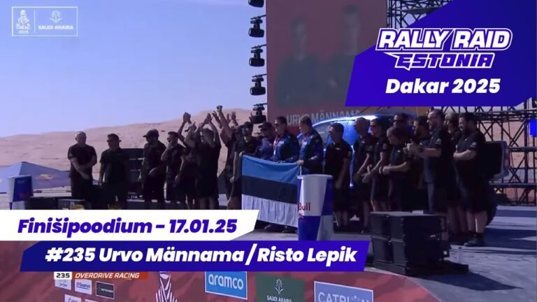 VIDEO: Urvo Männama ja Risto Lepik Dakari finišipoodiumil