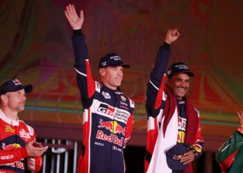 Matthieu Baumel ja Nasser Al-Attiyah Dakari rallil 2022, Foto: Florent Gooden / ASO/F.Gooden/DPPI