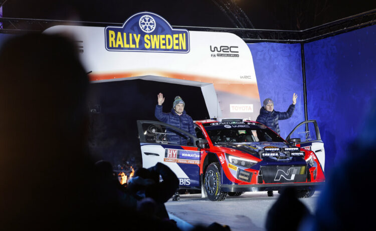 Ott Tanak ja Martin Järveoja Rootsi ralli 2024, Foto: Austral / Hyundai Motorsport GmbH