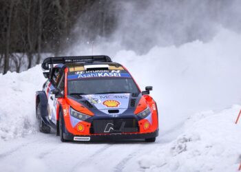 Ott Tänak ja Martin Järveoja Rootsi ralli 2025, Foto:: Austral / Hyundai Motorsport GmbH