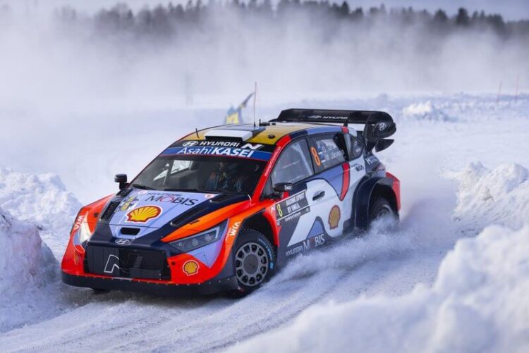 Ott Tänak ja Martin Järveoja Rootsi rallil 2025, Foto: Austral / Hyundai Motorsport GmbH